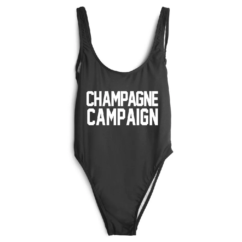 Sophisticated Fashion Cottagecore Rustic Charm Style CHAMPAGNE CAMPAIGN [SWIMSUIT]