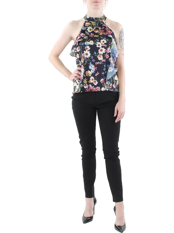 Exclusive Online Sale Trendy Styles Womens Ruffled Tank Halter Top