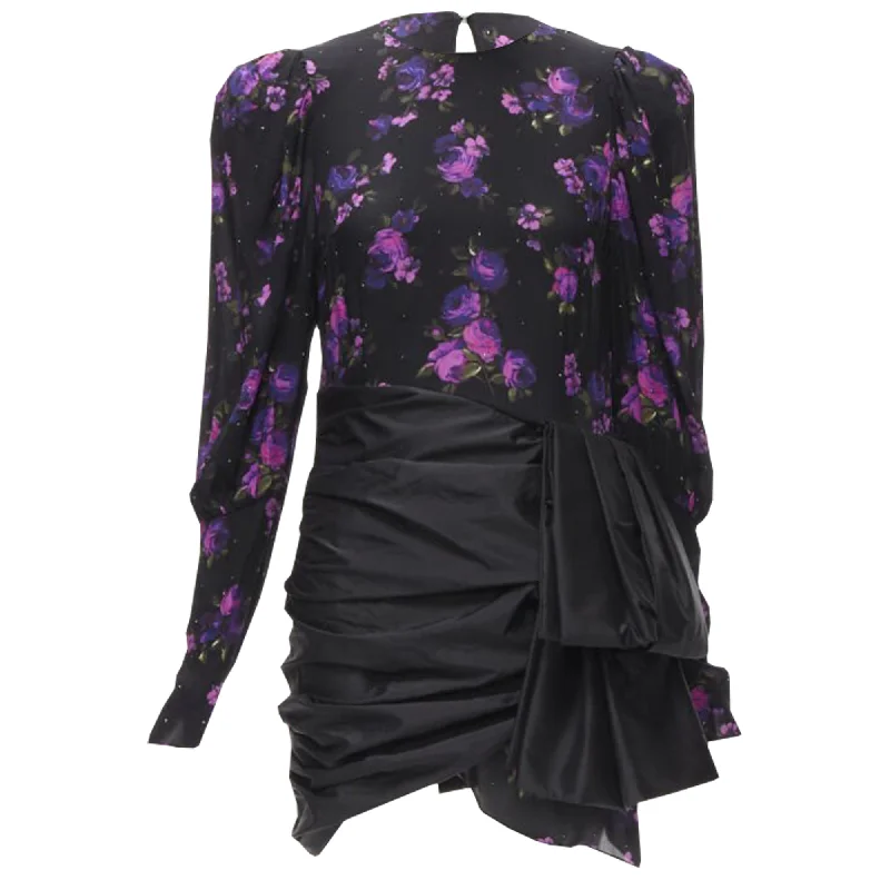 Online Impressions Boutique Magda Butrym Matera crystal embellished floral wrap skirt dress