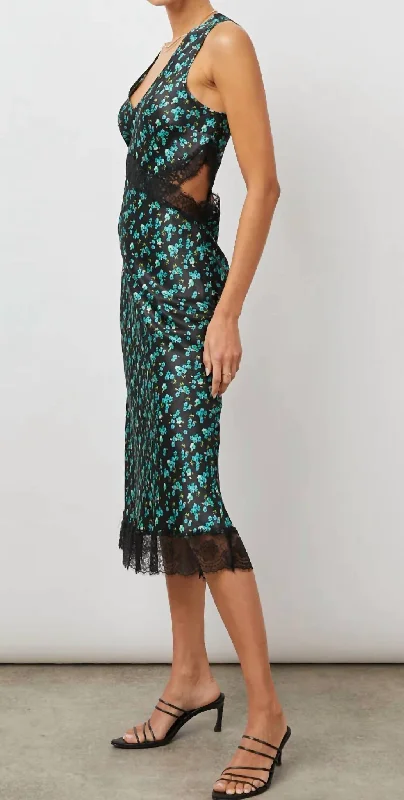 Easygoing Women's Style Pandora Dress In Mint Floral