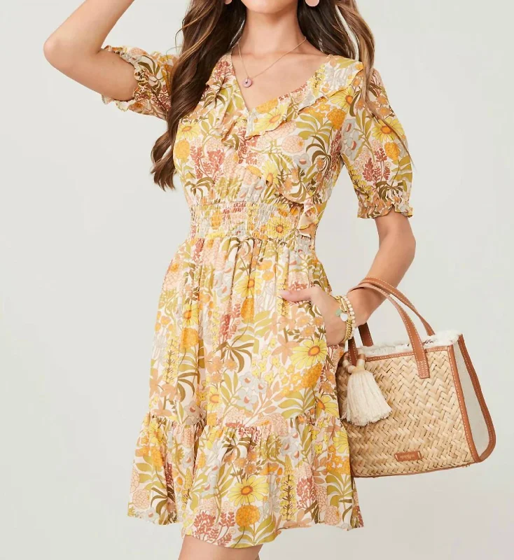 Affordable Luxury Women's Garments Ryland Dress In Ollie Garden Floral