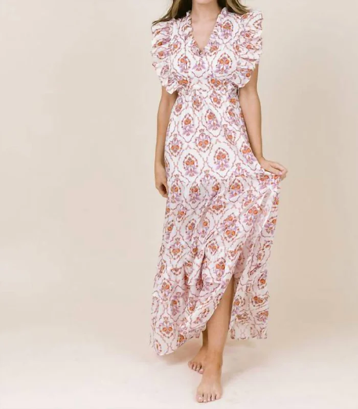 Trendsetter's Closet Marlowe Dress In Calico Pink