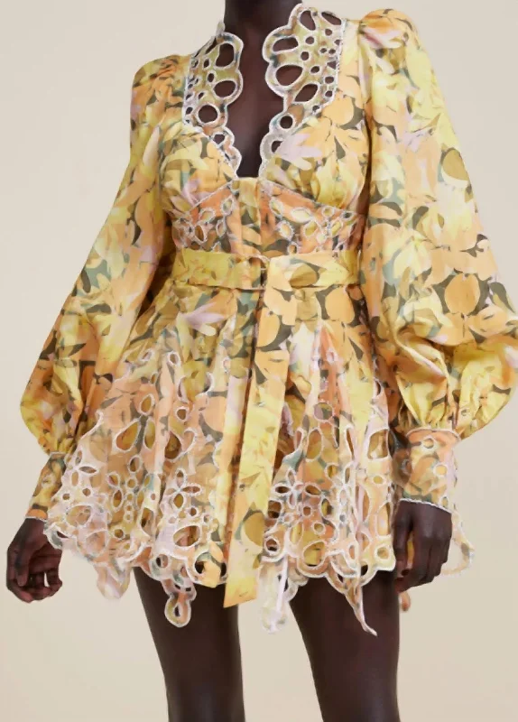 Sophisticated Outfits Arnoult Dress In Kaleidoscope Floral