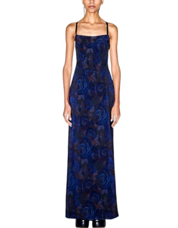 Women's Trendy Garments Baroque Tie Back Corset Dress In Floral Cotton