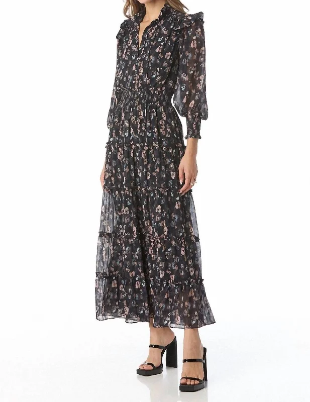 Comfy Women's Outfits for Daily Wear Luna Dress in Oil Paint Floral