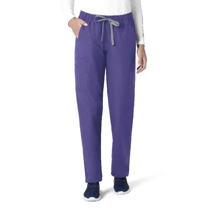 Comfortable Casual Wear Trendy Aesthetics Carhartt Force Essentials Unisex Elastic Waist Cargo Scrub Pant - Grape