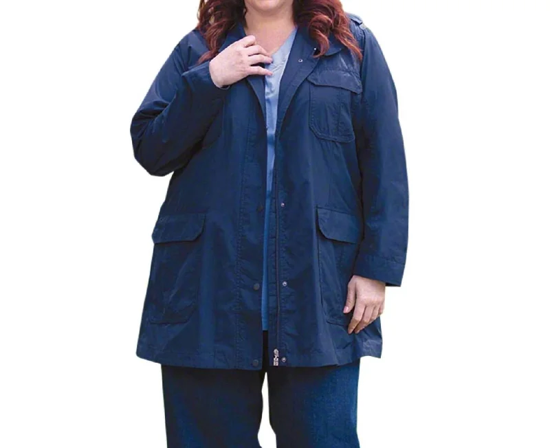 Everyday Fashion Today Only Spencer Long Sleeve Jacket - Plus Size In Navy Spencer